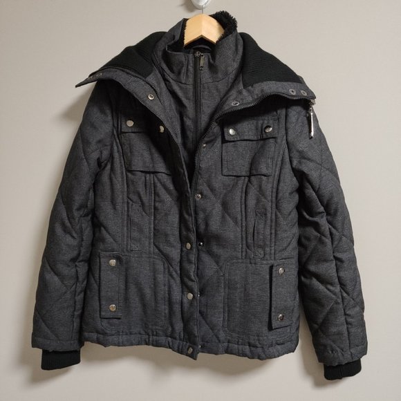 Point Zero Dark Grey Winter Jacket Size Small - Picture 2 of 4